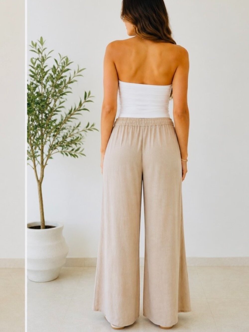 ZARA Wide-Leg Trousers in size L